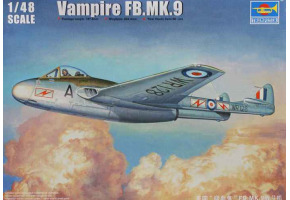 Збірна модель британського літака Vampire FB.MK.9