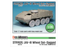 Stryker/LAV-III Mich. XML Sagged Wheel set 