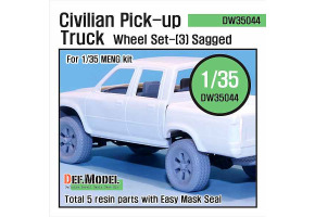 Civilian Pick up Truck Sagged wheel set 3 