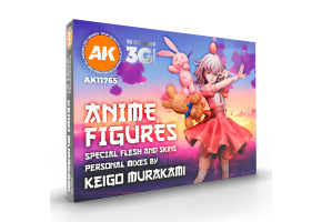 Acrylic paint set "Signature set - Personal mixes KEIGO MURAKAMI - Anime figures" AK-Interactive 11765