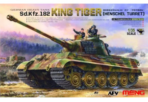 Scale model 1/35 German tank King Tiger (Henschel turret) Meng TS-031