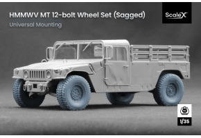 Набір коліс універсальний (з деформацією) для HMMWV MT 12-bolt ScaleX WM 35004S