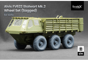 Набор колес (с деформацией) для Alvis FV622 Stalwart Mk.2 от Airfix ScaleX WM 35026S