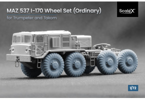 Набор колес для МАЗ 537 I-170 от Trumpeter и Takom ScaleX WM 72005