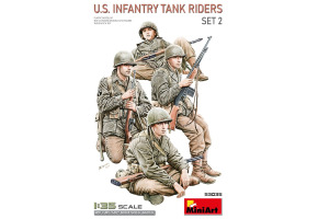 Сборная модель 1/35 Фигуры Американские пехотные танкисты №2 МиниАрт 53035