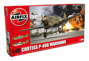 Збірна модель 1/48 американський винищувач Curtiss P-40B Warhawk Airfix A05130A