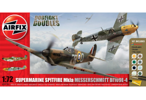 Scale model 1/72 Spitfire Mk.1a & Messerschmitt BF109E-4 Dogfight Starter Kit Airfix A50135