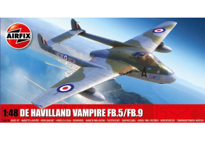Scale model 1/48 de Havilland Vampire FB.5/FB.9 fighter jet Airfix A06108