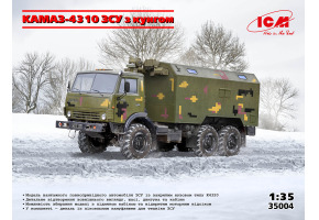 Сборная модель 1/35 КамАЗ-4310 ЗСУ з кунгом ICM 35004