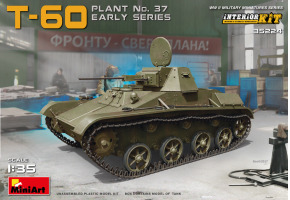 Сборная модель 1/35 Танк Т-60 (завод №37) ранний с интерьером МиниАрт 35224