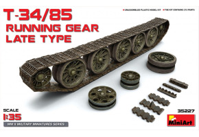 Сборная модель 1/35 Ходовая часть Т-34/85 (Поздний тип) МиниАрт 35227