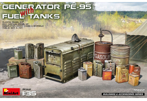 Сборная модель 1/35 Набор генератор ПЭ-95 с топливными баками МиниАрт 35662