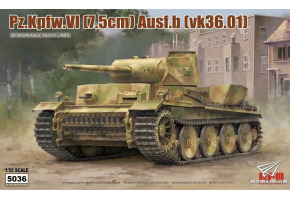 Збірна модель 1/35 Німецький важкий танк PZ.KPFW.VI AUSF.B (VK36.01) з робочими траками RFM RM-5036