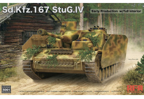 Збірна модель 1/35 Німецька штурмова гармата Sd.Kfz.167 StuG.IV Early Production з повним інтер’єром RFM RM-5061
