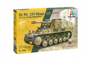 Збірна модель 1/72 САУ SD.KFZ.124 WESPE Italeri 7061