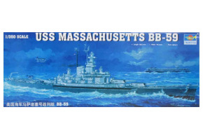 Збірна пластикова модель 1/350 Лінійний корабель США USS MASSACHUSETTS BB-59 Trumpeter 05306
