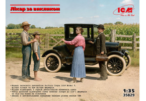 Збірна модель 1/35 Автомобіль Doctors Coupe 1918 Model T (Лікар за викликом) ICM 35829