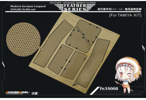 Modern German Leopard 2A5(A6) Grills set（TAMIYA）