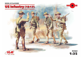 US Infantry (1917), (4 figures).