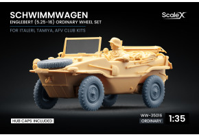 Набір коліс для Schwimmwagen Englebert (5.25-16) від Italeri, Tamiya, AFV club ScaleX WW-35016