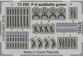 F-4 seatbelts green STEEL 1/72