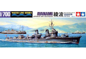 Scale model 1/700 Japanese destroyer "Ayanami" Tamiya 31405
