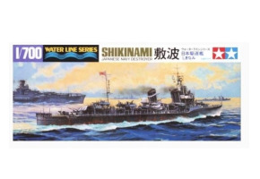Scale model 1/700 Japanese destroyer Shikinami Tamiya 31408