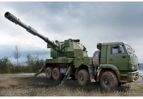 Scale model 1/35 Artillery system 2S35-1 Coalition-SV KSh Trumpeter 01085