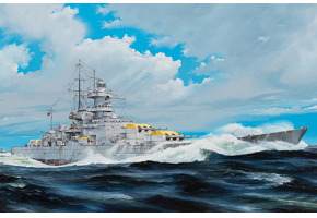 Scale model 1/200 German Gneisenau Battleship Trumpeter 03714
