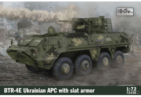 Збірна модель 1/72 Український бронетранспортер БТР-4Е «Буцефал» з решітчастою бронею IBG Models 72118