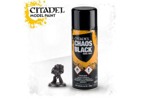 Аерозольна фарба/грунт Citadel CHAOS BLACK SPRAY (400 мл)