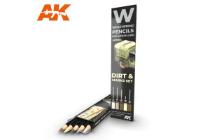 Watercolor pencil Dirt “Marks set” / Набір олівців: брудні знаки