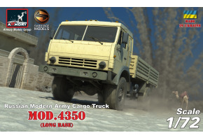 Збірна модель 1/72 Пострадянська військова вантажівка 4х4, мод. 4350 Armory Models Group AR72406-R