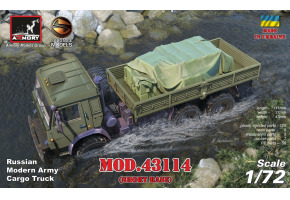 Збірна модель 1/72 Пострадянський вантажний автомобіль 6×6, мод. 43114 Armory Models Group AR72448-R