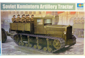Scale model 1/35 Soviet artillery tractor of the Komintern Trumpeter 05540
