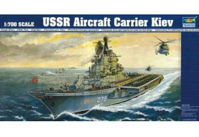 Scale model 1/700 Soviet aircraft carrier Kyiv Trumpeter 05704