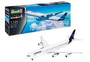 Збірна модель 1/144 Літак Airbus A340-300 "Lufthansa" New Livery Revell 03803