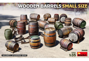 Збірна модель 1/35 Дерев'яні бочки невеликого розміру (20 шт.) Miniart 35658