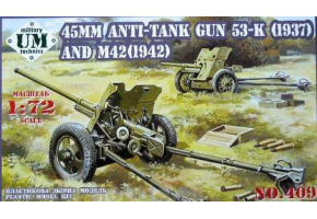 45mm Antitank guns 53-K (1937) and M42 (1942)