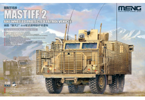 Scale model 1/35 American armored personnel carrier Mastiff 2 6X6 Meng SS-012