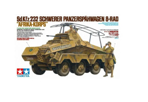 Scale model 1/35 German Sd.Kfz.232 Africa Corps - eight-wheeled heavy armored car Tamiya 35297