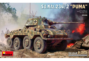 Scale model 1/35 Armored car Sd.Kfz.234/2 Puma MiniArt 35419