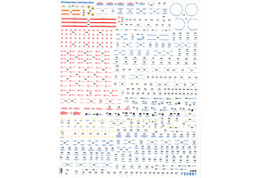 Foxbot 1/48 Decal for MiG-29 technical inscriptions (9-12, 9-13, 9-51)