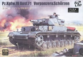 Збірна модель 1/35 Німецький танк Панцир IV F1 VORPANZER SCHUZEN 3 IN 1 Border Model BT-003