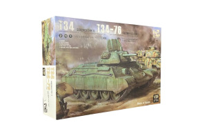 >
  Assembly model 1/35 Tank T-34 screened
  (type 1) T-3476 Wooden box limited edit
