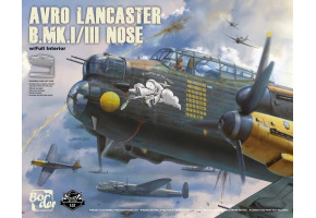 Збірна модель 1/35  британський літак AVRO LANCASTER B.MK.Ⅰ/Ⅲ NOSE Border Model BF-008