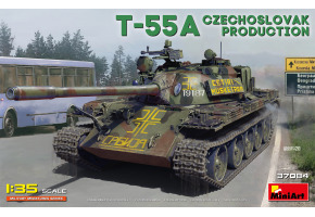Сборная модель 1/35 Танк Т-55А Чехословацкого производства МиниАрт 37084