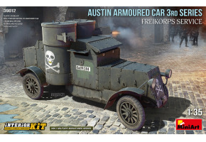 Сборная модель 1/35 Бронеавтомобиль Austin 3-й серии с интерьером Freikorps Service МиниАрт 39012