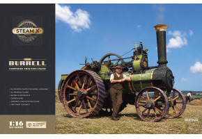3D-друкована масштабна модель 1/16 1901 Burrell Compound Traction Engine ScaleX SX-16001