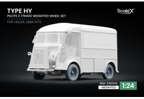 Набір коліс (з деформацією) Pilote X 17R400 для Type HY від Heller, EBBRO ScaleX WM-24001W